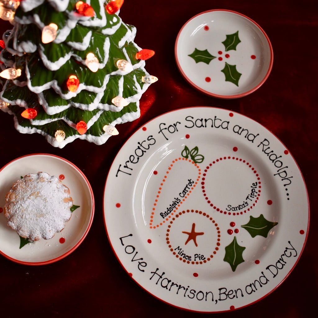 Classic Christmas Treats for Santa Plate