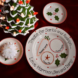 Classic Christmas Treats for Santa Plate