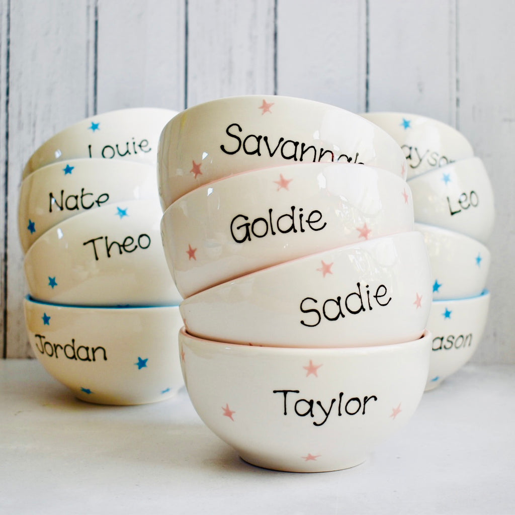 Personalised Spotty Dotty Cereal Bowl