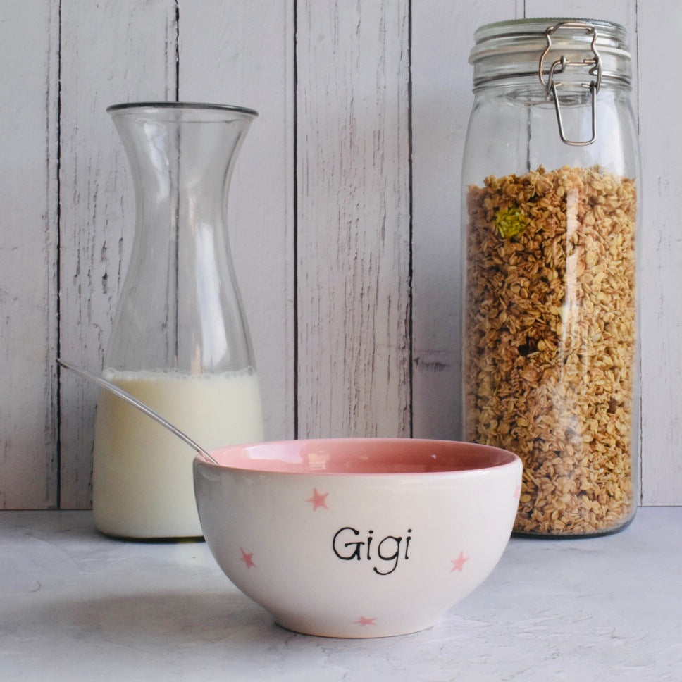 Personalised Spotty Dotty Cereal Bowl