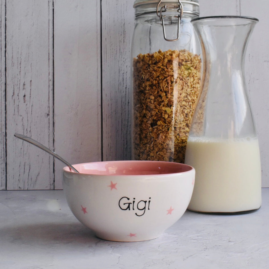 Personalised Spotty Dotty Cereal Bowl