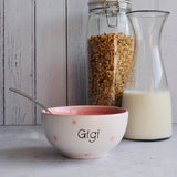 Personalised Spotty Dotty Cereal Bowl