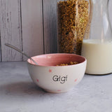 Personalised Spotty Dotty Cereal Bowl