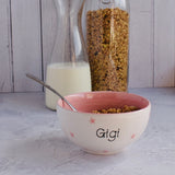 Personalised Spotty Dotty Cereal Bowl