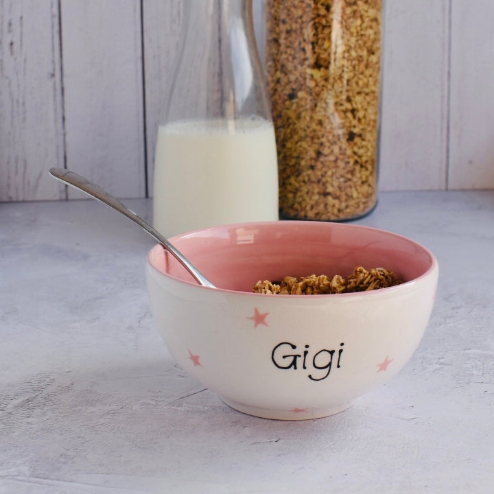 Personalised Spotty Dotty Cereal Bowl
