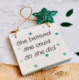 Positivity Plaque