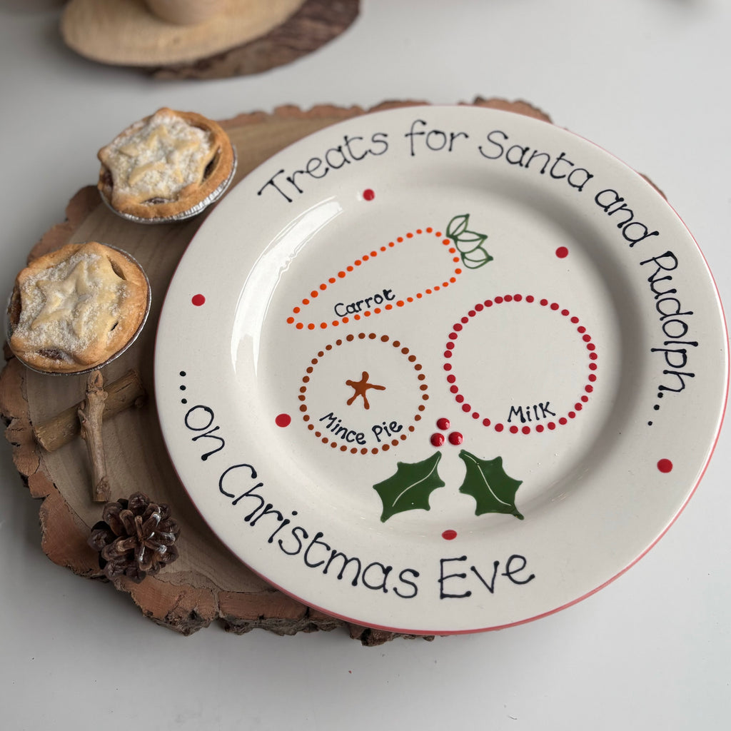 Classic Christmas Treats for Santa Plate