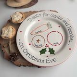 Classic Christmas Treats for Santa Plate