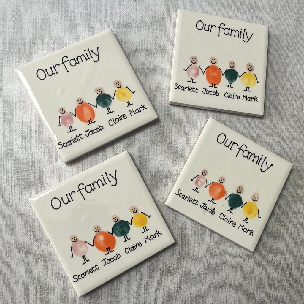 Fingerprint Families Coaster
