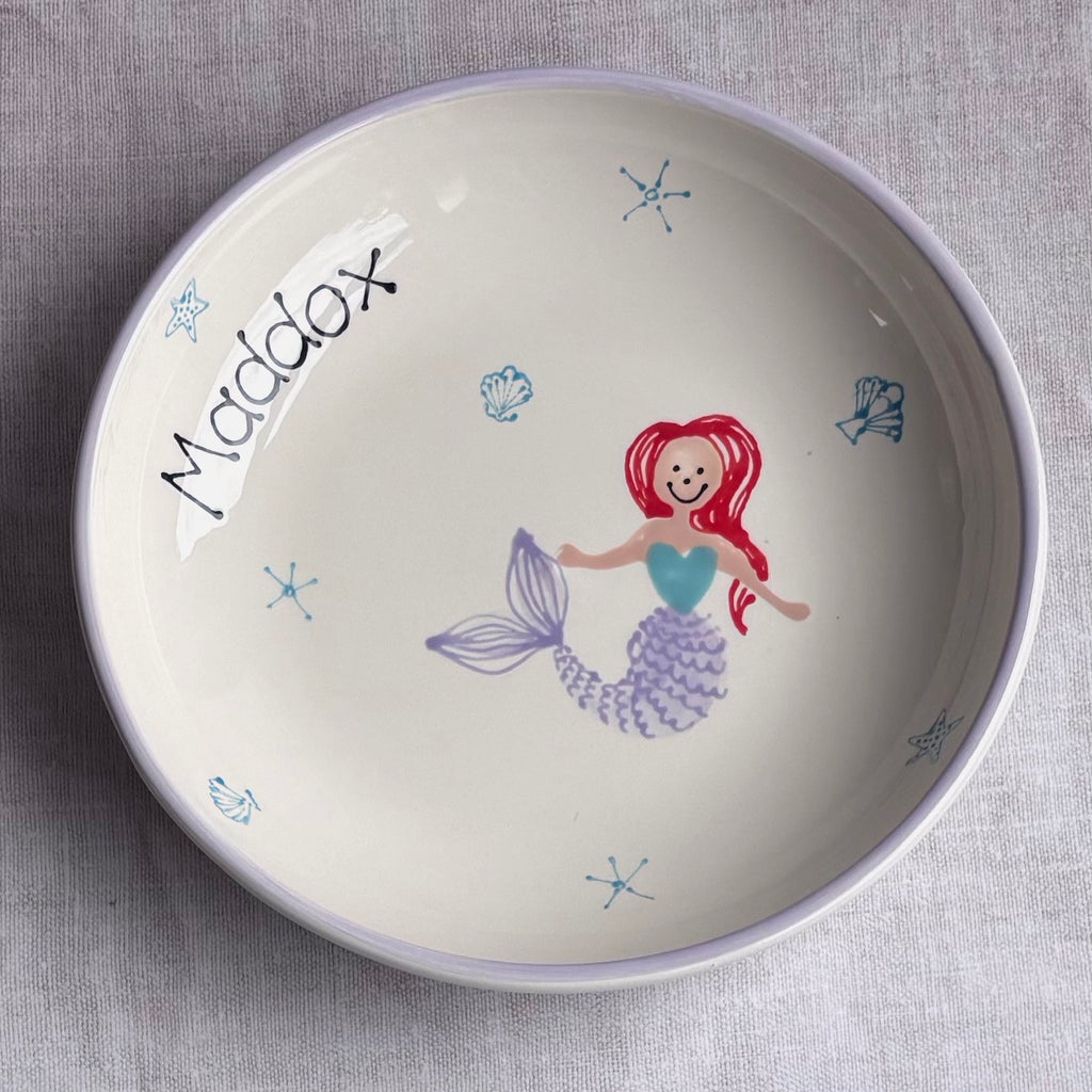 Mermaid Dreams Personalised Pasta Bowl