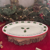 Classic Christmas Oval Serving Platter