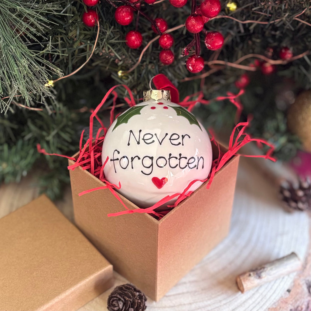 Personalised Classic Christmas Memorial Bauble