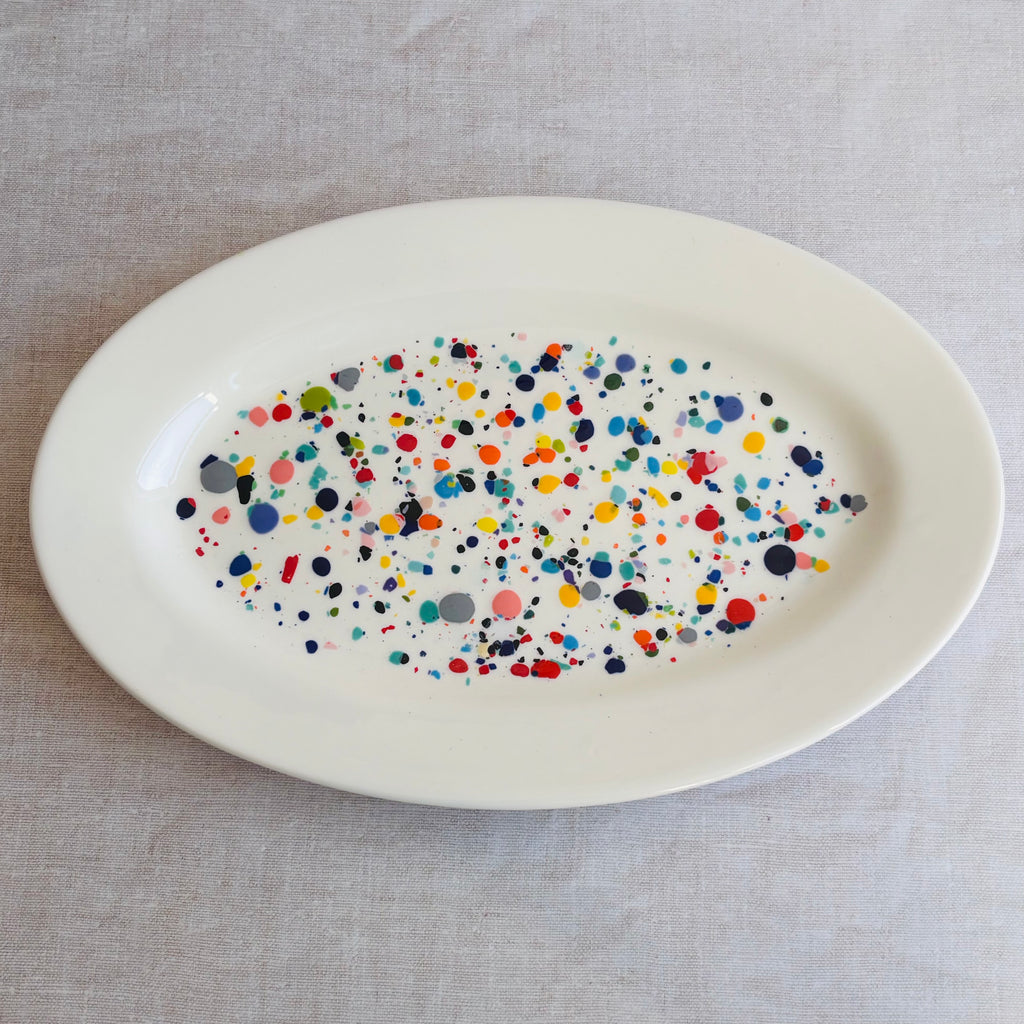 ColourSplash Oval Serving Platter