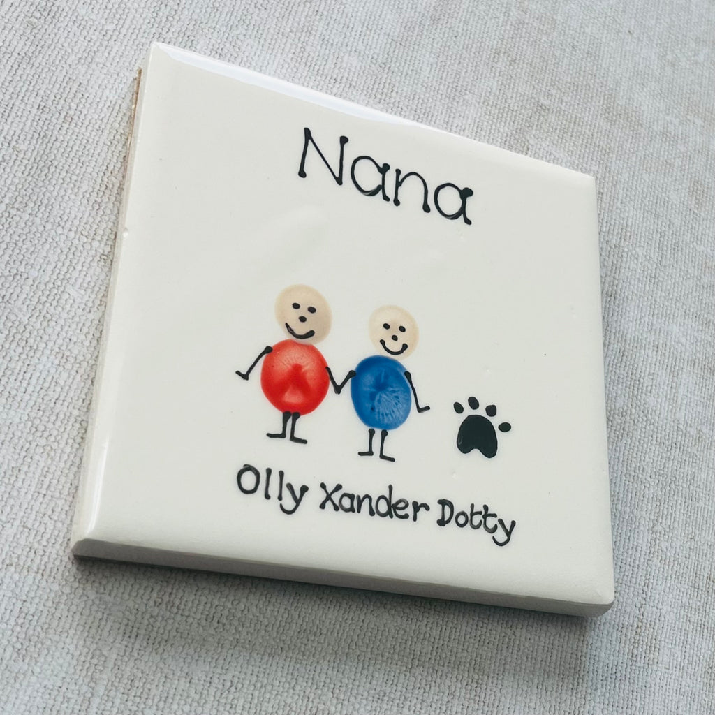 Fingerprint Families Coaster