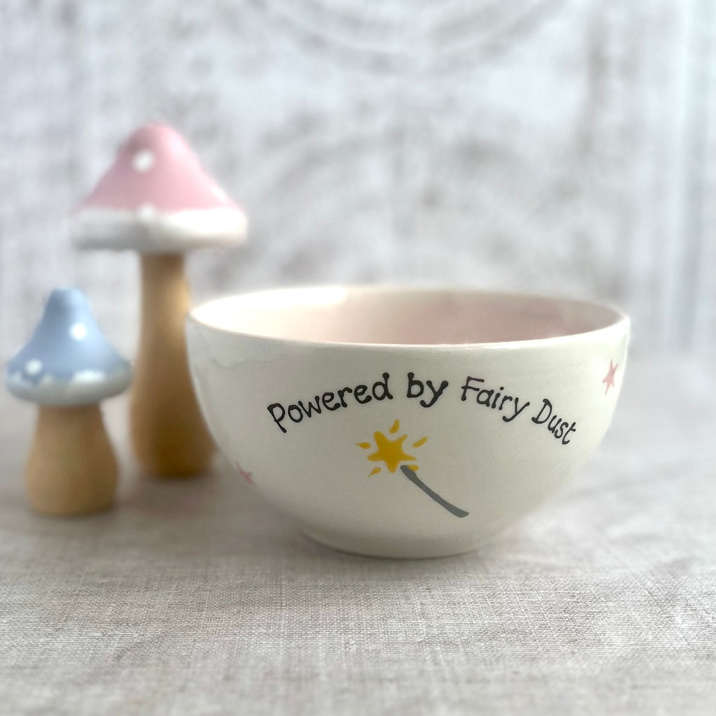 Personalised Fairy Dust Plate/ Cereal Bowl