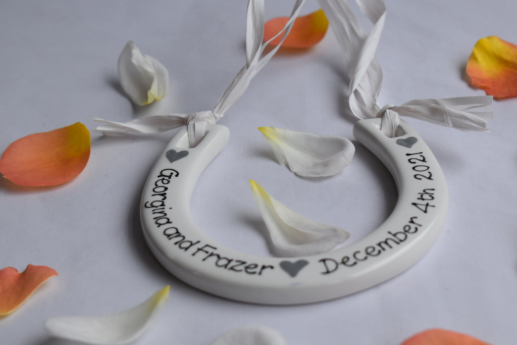 Personalised Wedding Horseshoe Keepsake