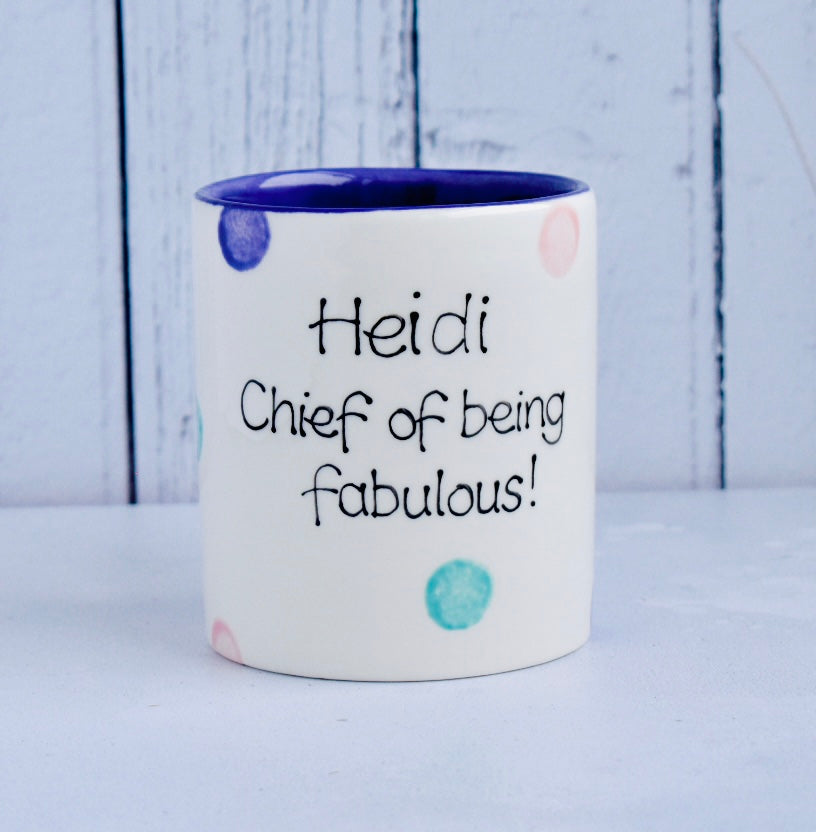 Personalised Spotty Dotty Mug