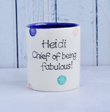 Personalised Spotty Dotty Mug