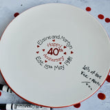 Personalised Anniversary Signature Platter
