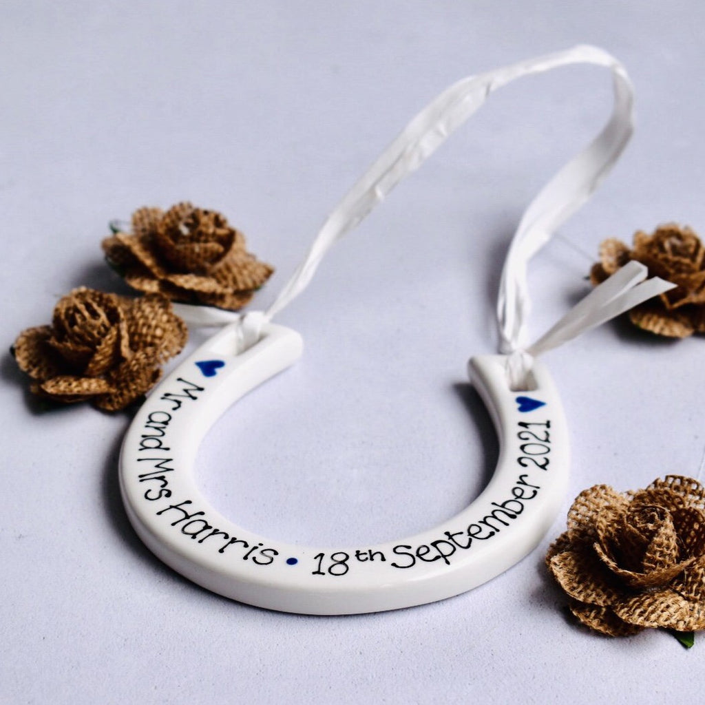 Personalised Wedding Horseshoe Keepsake