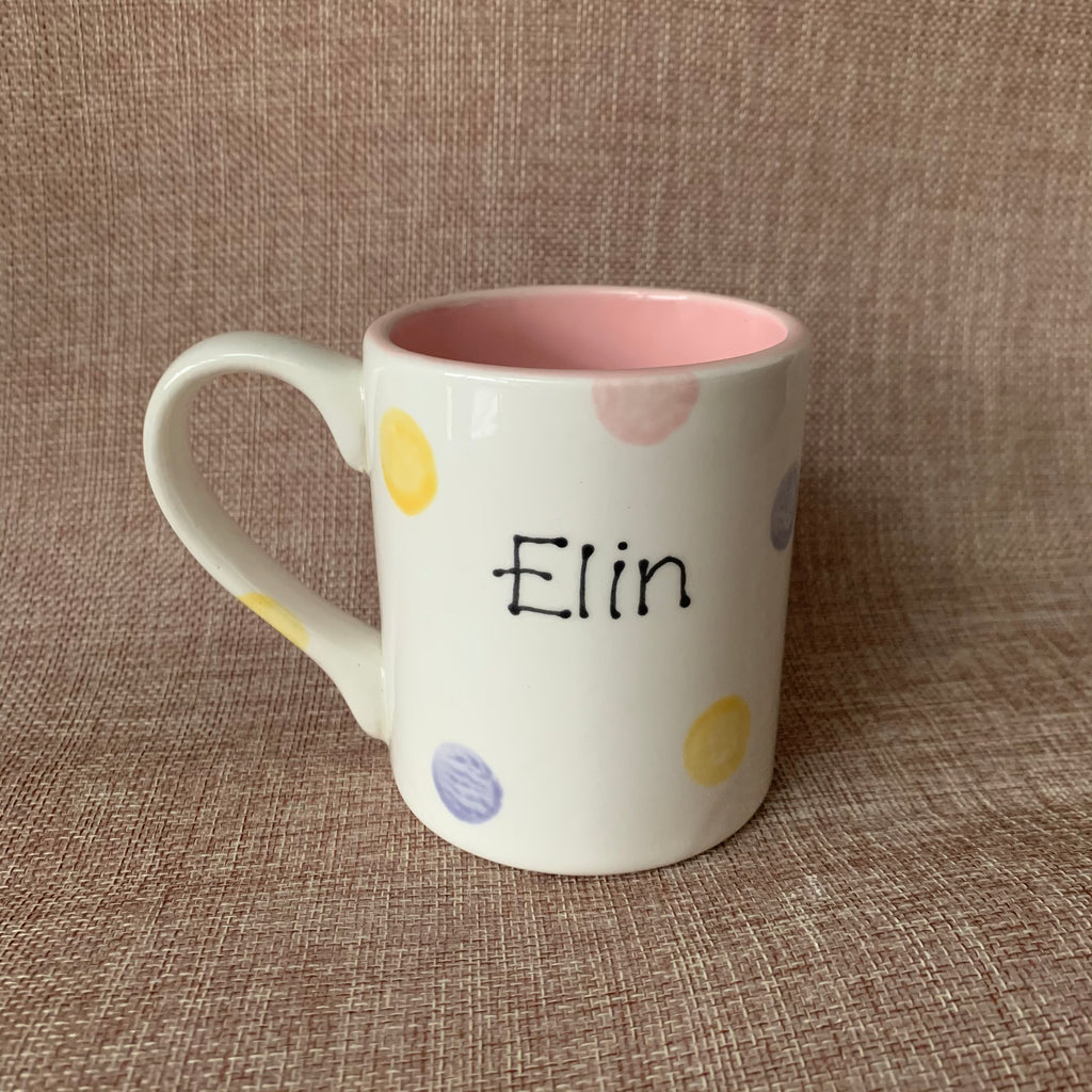 Personalised Spotty Dotty Mug