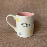 Personalised Spotty Dotty Mug