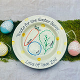 Personalised Treats for the Easter Bunny Plate
