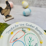 Personalised Treats for the Easter Bunny Plate