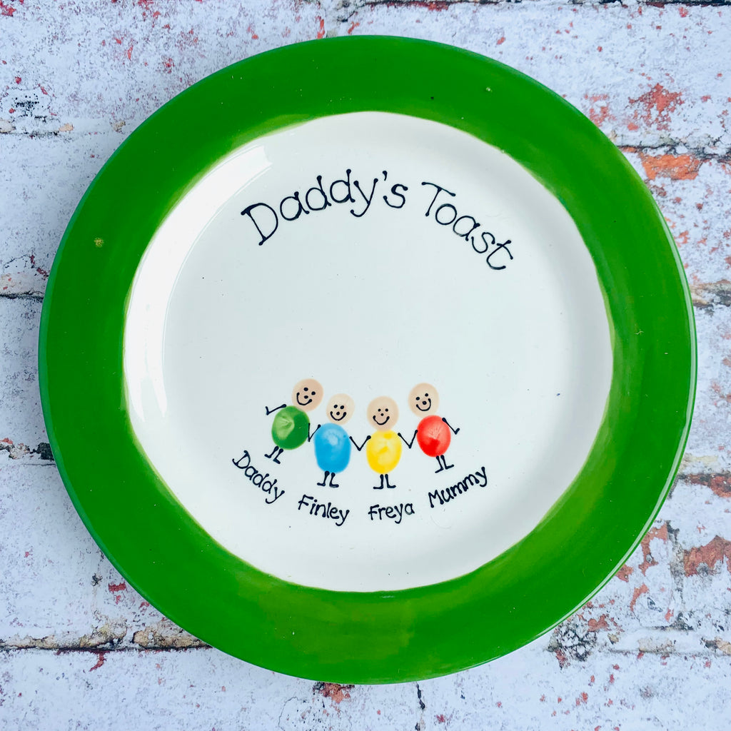 Personalised Fingerprint Families Plate