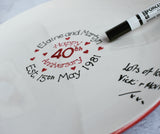 Personalised Anniversary Signature Platter