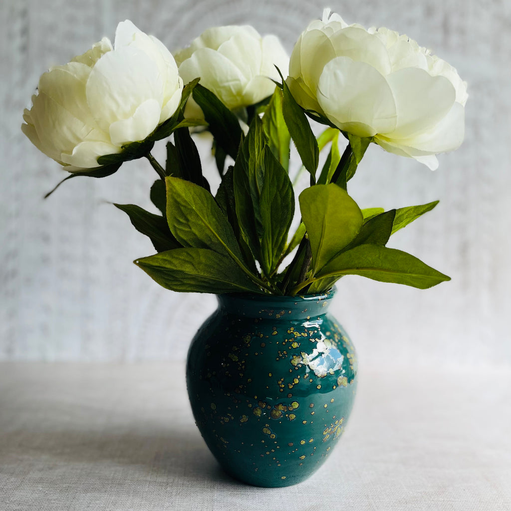 Mystic Jade Crystal Glaze Vase