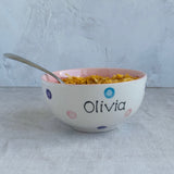 Personalised Spotty Dotty Cereal Bowl