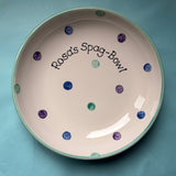 Personalised Spotty Dotty Pasta Bowl