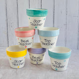 Teachers Spotty Dotty Mug/ Planter or Pen pot