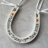 Personalised Wedding Horseshoe Keepsake