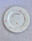 Personalised Spotty Dotty Dinner Plate