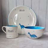 Personalised Dinosaur Dinner Set