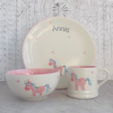Unicorn Personalised Dinner Set