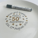 Personalised Anniversary Signature Platter
