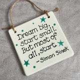 Inspirational plaque