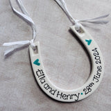 Personalised Wedding Horseshoe Keepsake