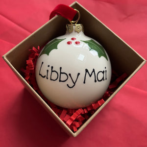 Personalised Classic Christmas Bauble