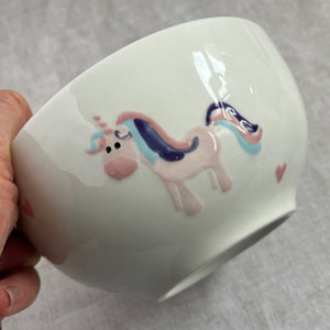 Personalised Unicorn Cereal Bowl