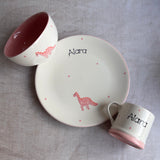 Personalised Dinosaur Dinner Set