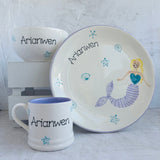 Mermaid Dreams Personalised Plate/ Cereal bowl/ Mug/ Egg cup