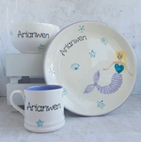 Mermaid Dreams Personalised Plate/ Cereal bowl/ Mug/ Egg cup
