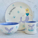 Mermaid Dreams Personalised Plate/ Cereal bowl/ Mug/ Egg cup
