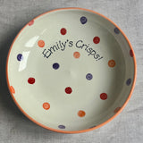 Personalised Spotty Dotty Pasta Bowl