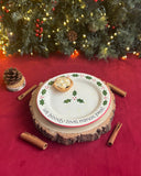 We bloody love mince pies plate