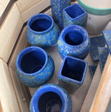 Blue Caprice Crystal Glaze Vase